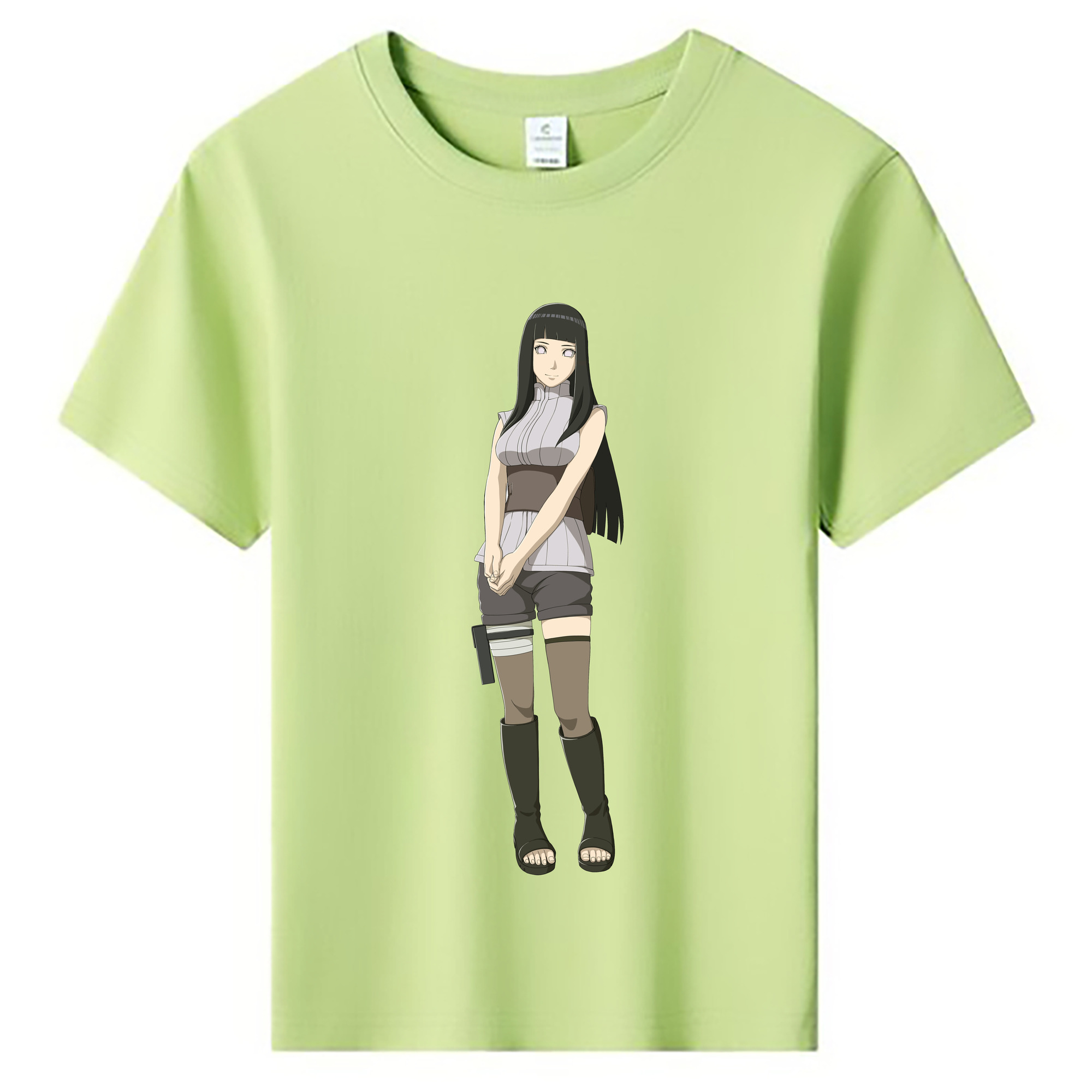（画像用） NARUTO -ナルト- 日向ヒナタ Hyūga Hinata 綿100％キッズTシャツ（フロントプリント）